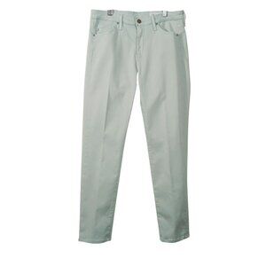 AG, Prima Crop Cigarette Leg, Mint Jeans, Size 28R, Mid Rise, Slim Fit